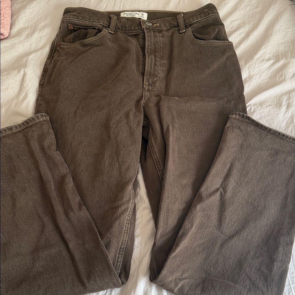 Abercrombie & Fitch Dark Brown Chinos
